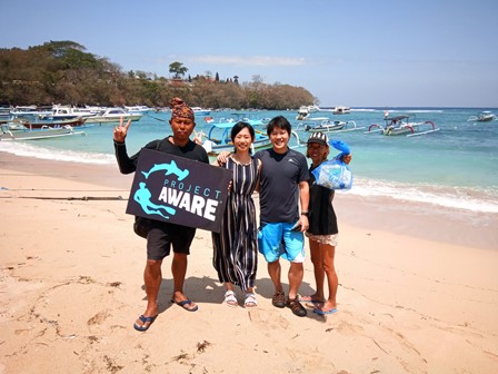 バリ島パダンバイで体験ダイビング＆ファンダイビング　project aware week