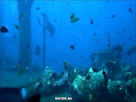 バリ島クブにある沈船ボガ， Boga shipwreck in Kubu, Bali