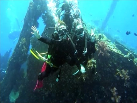 バリ島体験ダイビング,　トランベン沈船体験ダイビング
