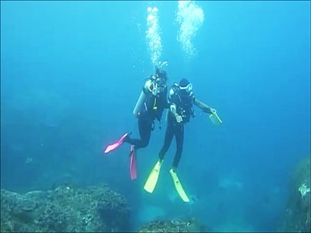 バリ島ヌサペニダ，体験ダイビングでマンタを見た