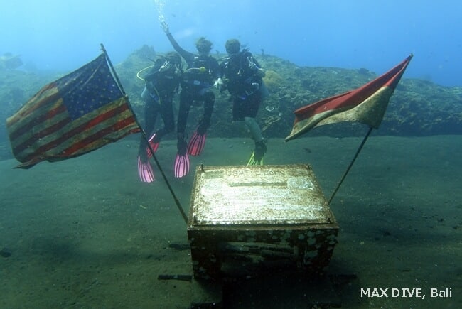 バリ島トランベンの沈船リバティ号、家族で初めてのファンダイビング