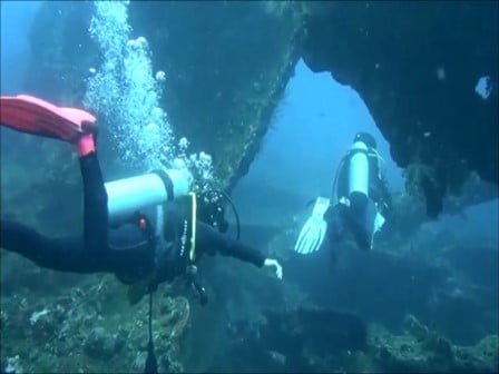 バリ島トランベン，沈船ダイビング