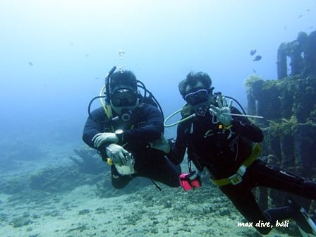 バリ島アメッドでダイビング,　bali diving in amed