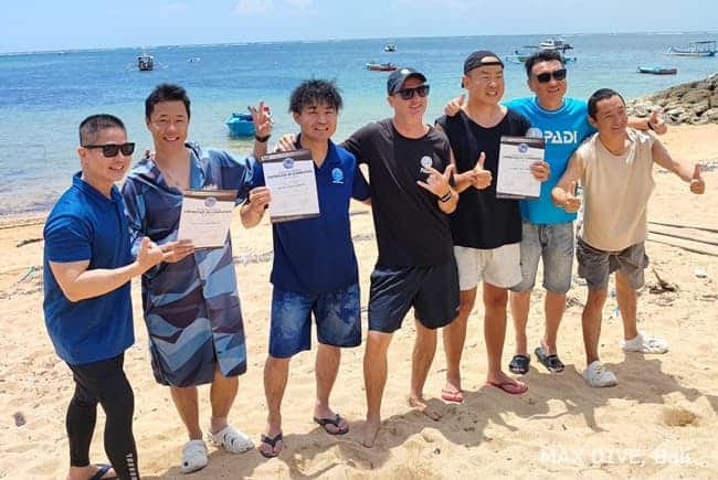 バリ島Pでダイビングインストラクターになった、サヌールビーチでのIE