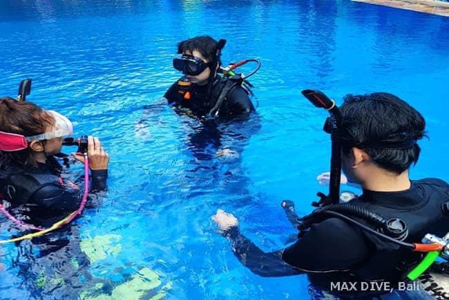 オープンウォーターダイバーコース、バリ島