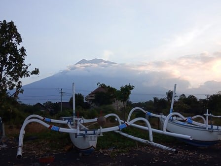 バリ島アグン山